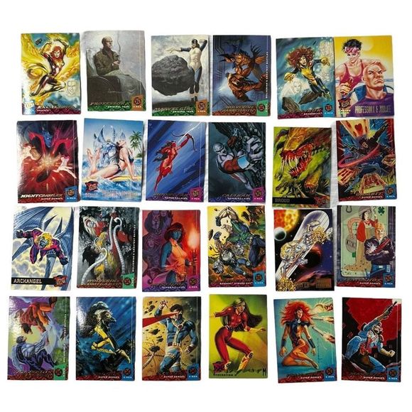 Mixed Vintage Lot 24 Marvel X-Men ‘95 Fleer Ultra Trading Collector Cards Good C - Picture 3 of 13
